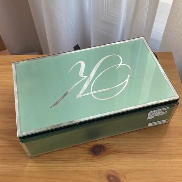 Glass mirror jewellery box - Picture 3 of 5